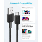 Anker 322 USB-A to USB-C Braided Cable 3 ft