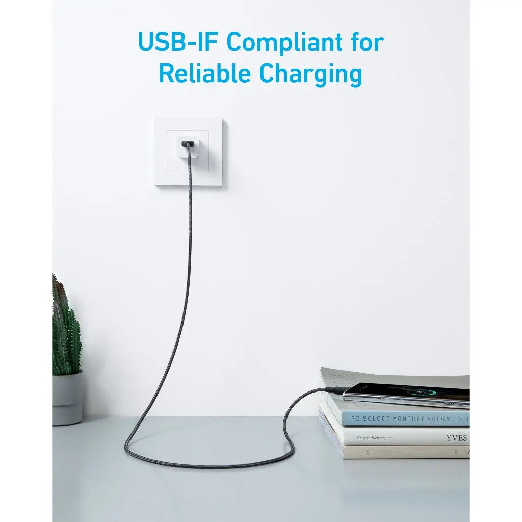 Anker 322 USB-A to USB-C Braided Cable 3 ft