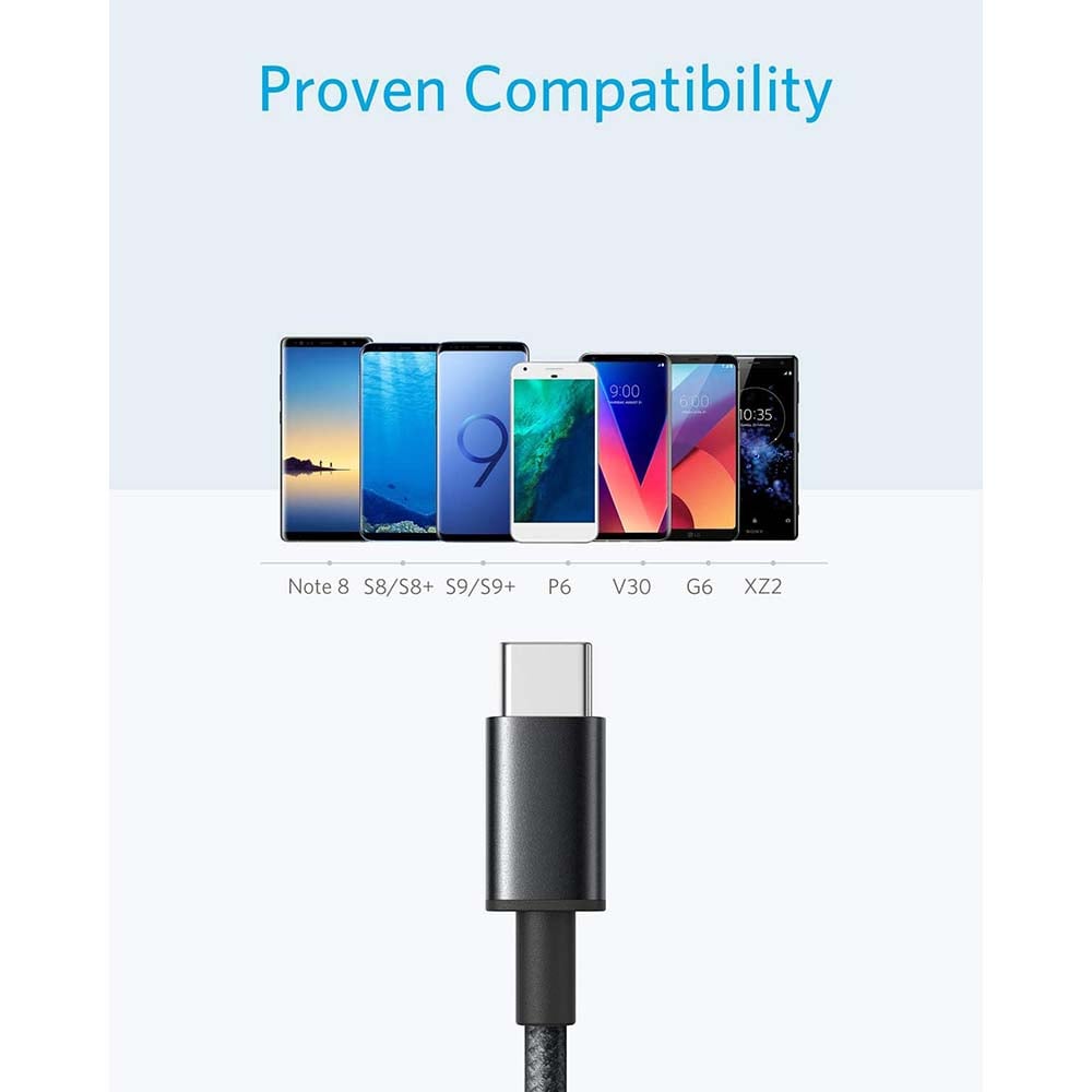 Anker 6 ft USB-C to USB-A Nylon Cable