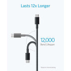 Anker 6 ft USB-C to USB-A Nylon Cable