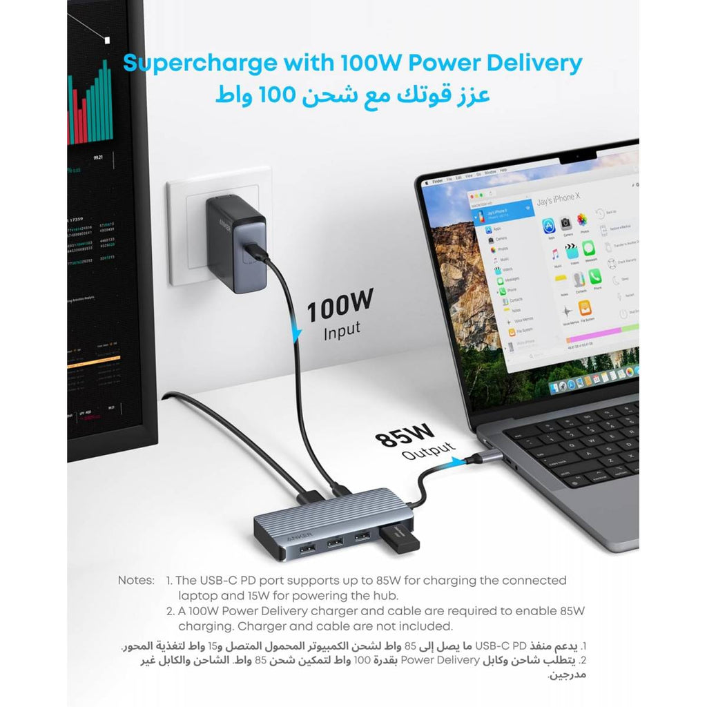 Anker 7-in-1 USB-C Hub Dual Display