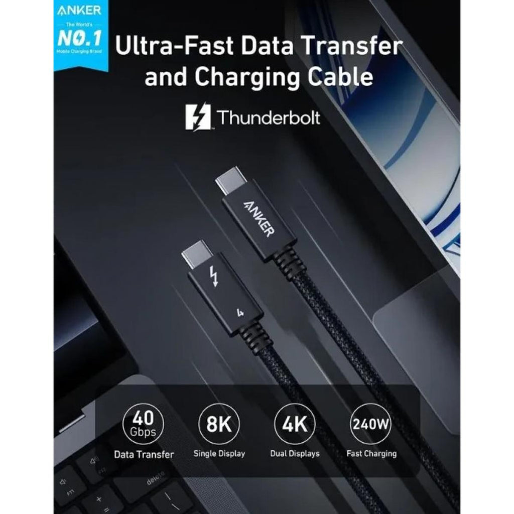 Anker Thunderbolt 4 Cable 40Gbps 100W