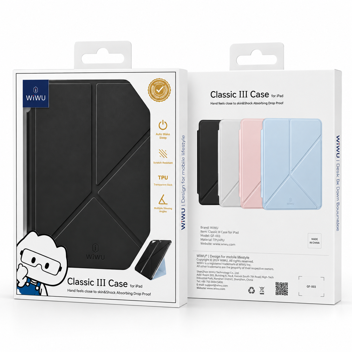 WiWU Classic III Case for iPad - Black